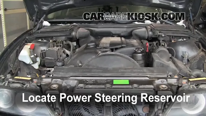 2002 BMW 530i 3.0L 6 Cyl. Power Steering Fluid Add Fluid
